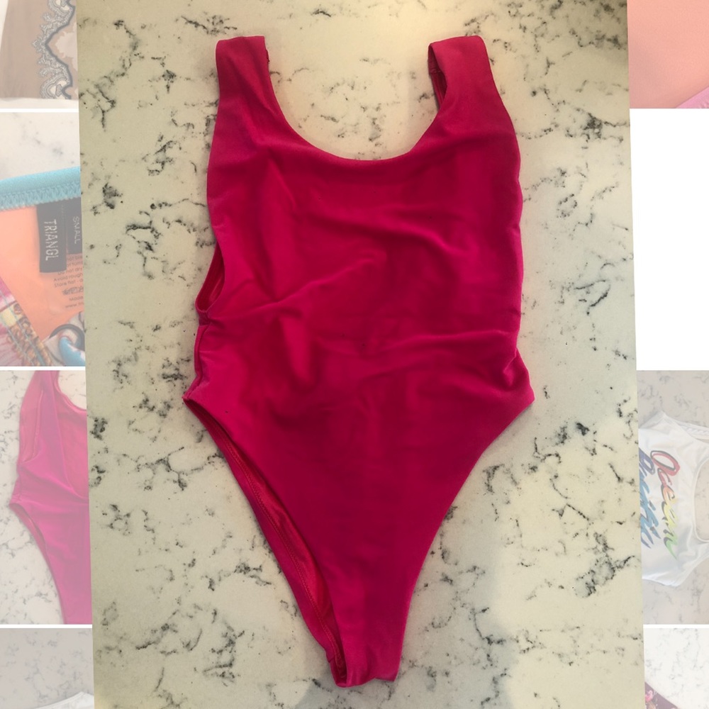 Aerie Hot pink one piece